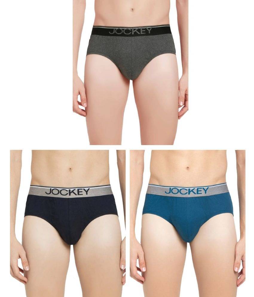     			Jockey - Multicolor Cotton Men's Briefs ( Pack of 3 )