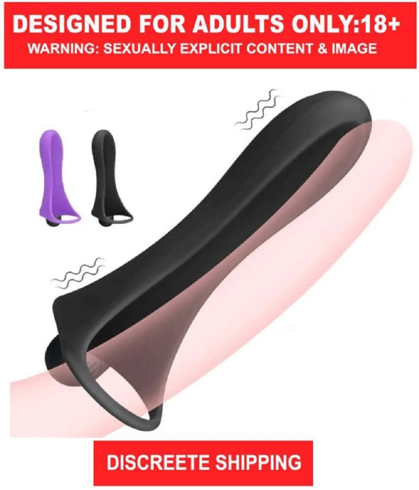 Kamahouse Premium Quality Double Penetration Vibrating Butt Plug and Cock Rings Dong for Couples