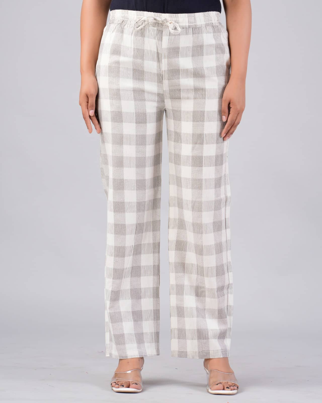 MAUKA - White Cotton Women's Palazzo ( Pack of 1 ) - Palazzos | Buy online on ZillyBuy