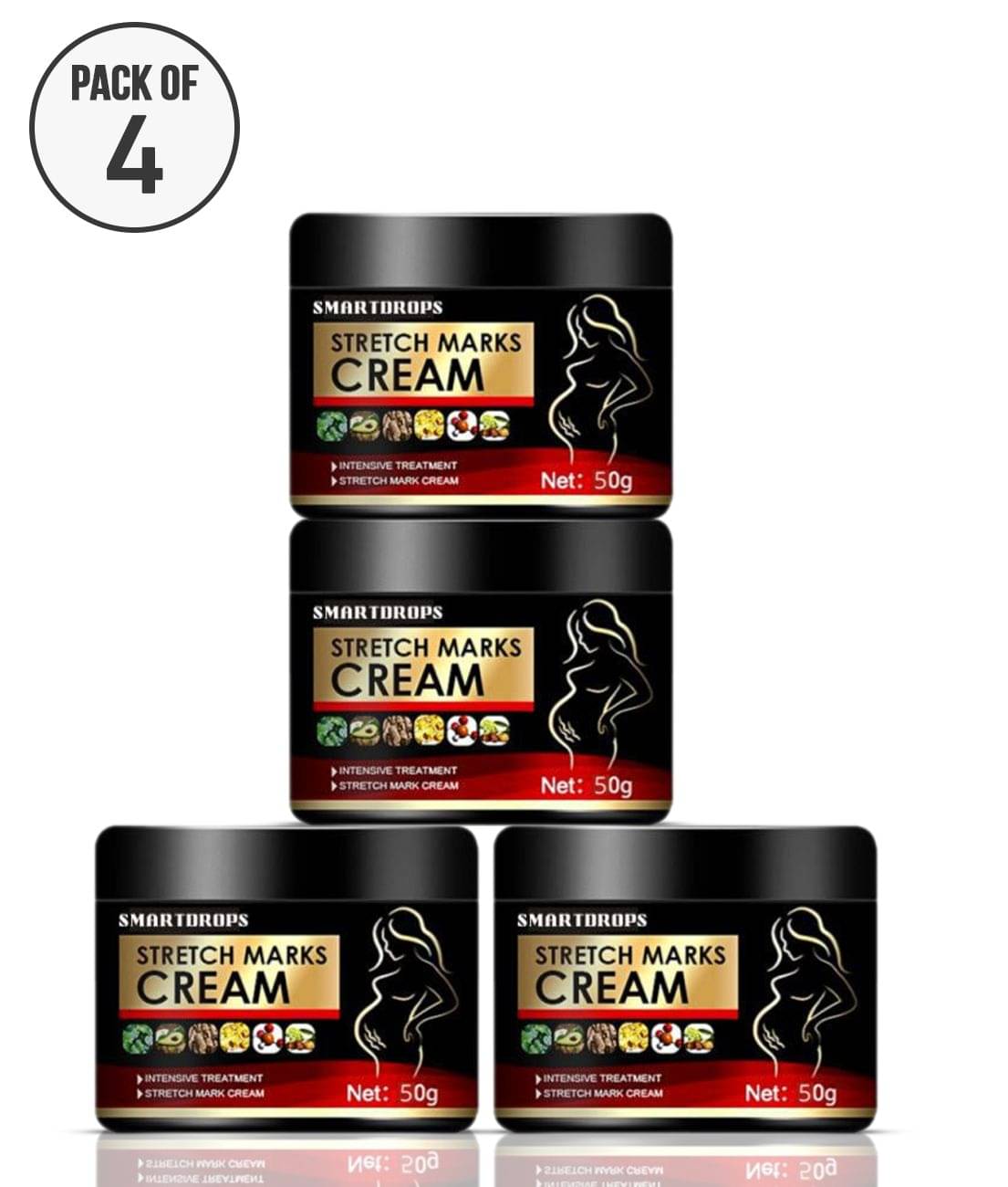 Smartdrops Pragnancy Stretch Mark Remove Cream Shaping & Firming Cream 50 g - Pack of 4 Smartdrops Pragnancy Stretch Mark Remove Cream Shaping & Firming Cream 50 g - Pack of 4