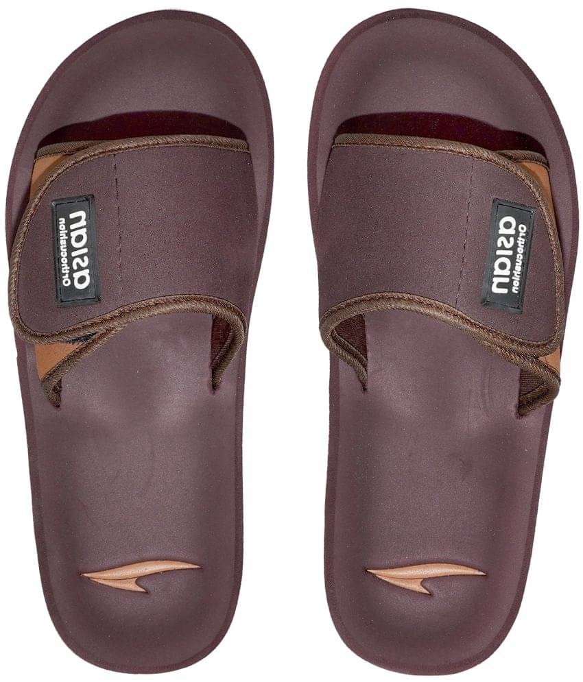     			ASIAN - Beige Men's Slide Flip Flop