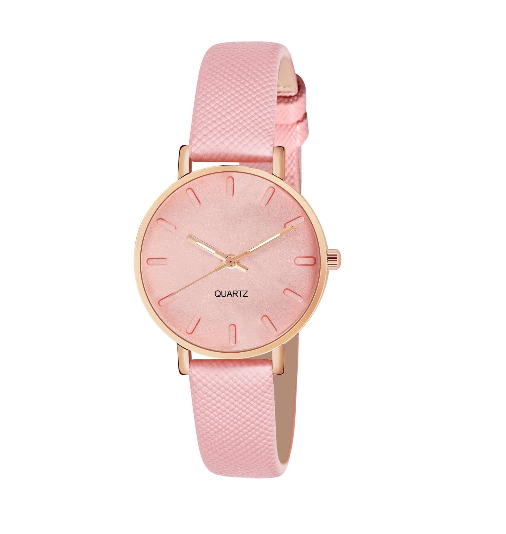 Cosmic - Pink Leather Analog Womens Watch