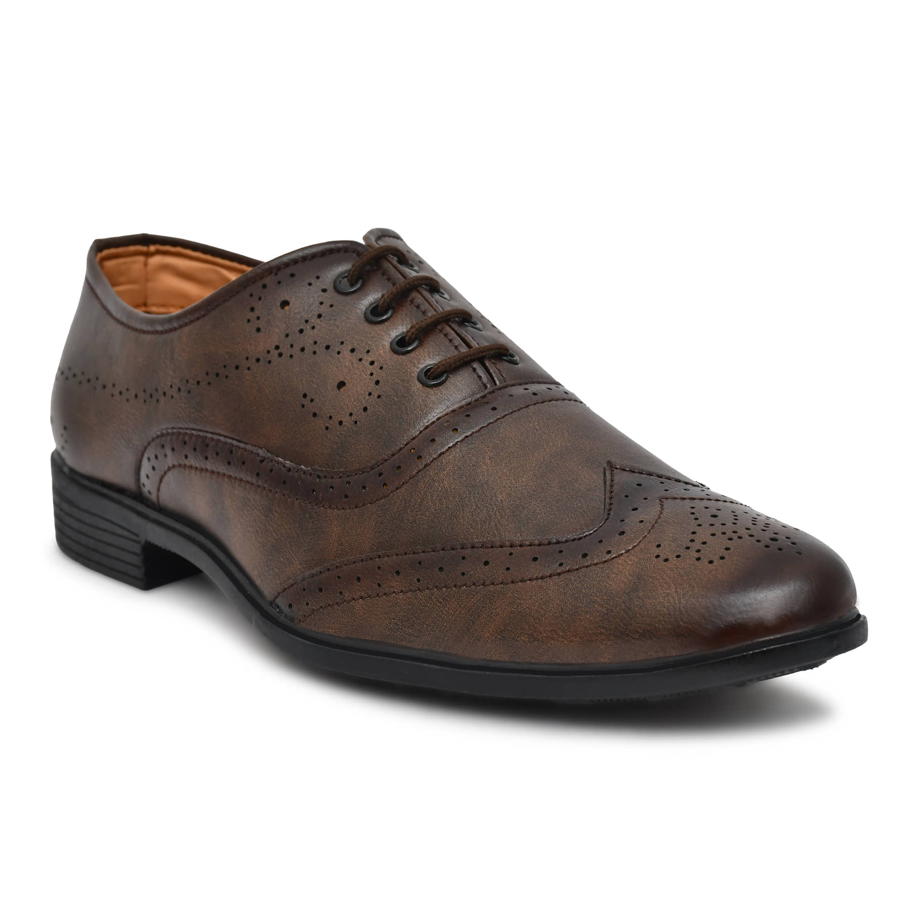 HiDa - Black Men's Brogue Formal Shoes - Formal Shoes | Buy online on ZillyBuy
