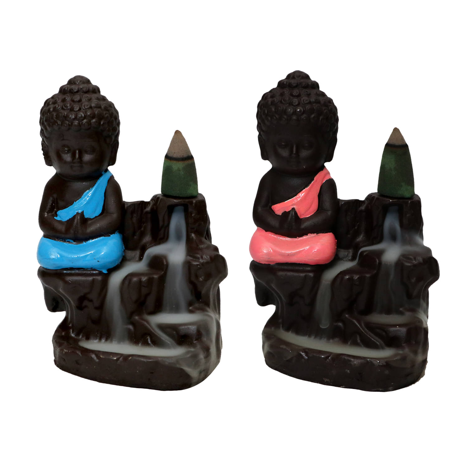     			Khushi Enterprises Smoke Backflow Showpiece 12 cm - Pack of 2