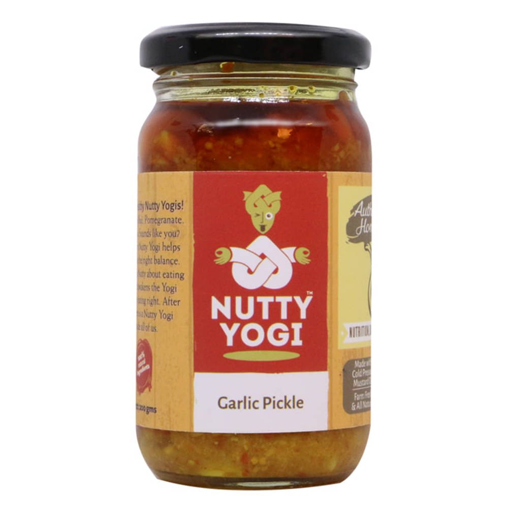     			Nutty Yogi Authentic Garlic Pickle 200 g
