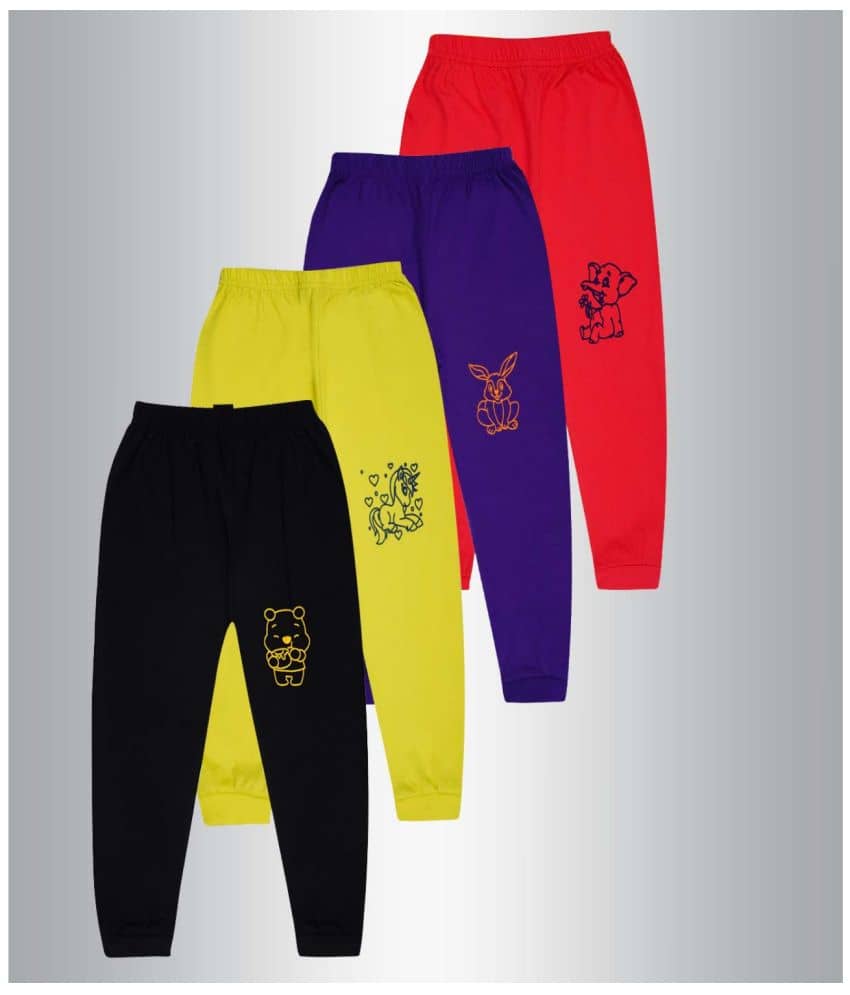 Santee Pack of 4 Unisex for Baby Cotton Blend Pyjama ( Multicolor ) - Track Pants | Buy online on ZillyBuy