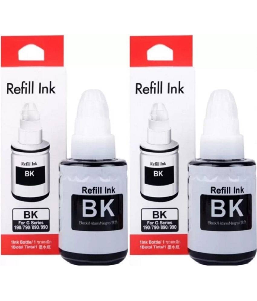     			TEQUO Ink For Gi-790 G3010 Black Pack of 2 Cartridge for 790 INK G1000 , G1010 , G1100 , G2000 , G2002 , G2010 , G2012 , G2100 , G3000 , G3010