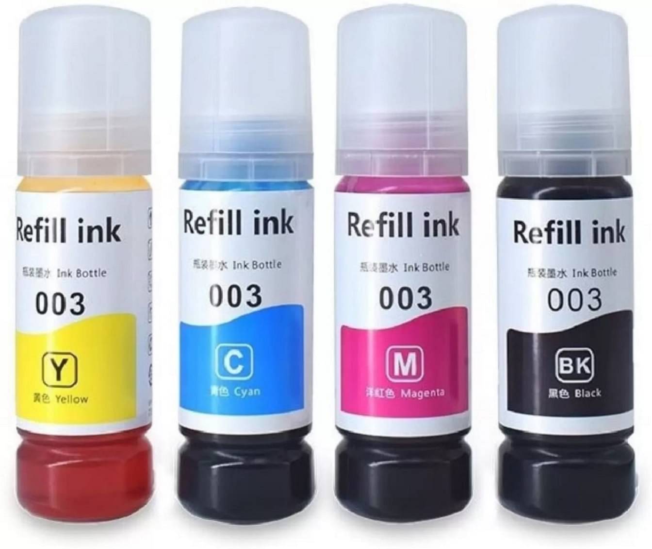 TEQUO L3150 For 003 Multicolor Pack of 4 Cartridge for EPS0N 003 Ink Bottles (65ml) for L3110 L3101 L3150 L4150 L4160 L6160 L6170 L6190 Printers TEQUO L3150 For 003 Multicolor Pack of 4 Cartridge for EPS0N 003 Ink Bottles (65ml) for L3110 L3101 L3150 L4150 L4160 L6160 L6170 L6190 Printers