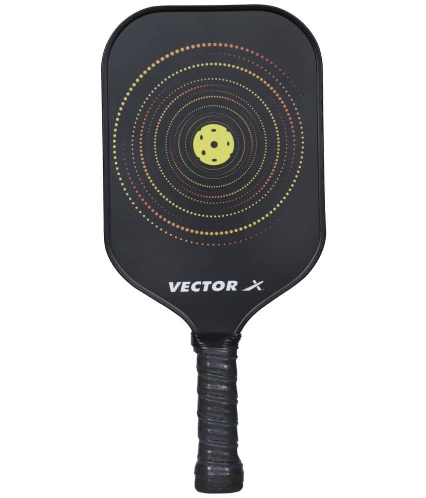 Vector X Pickle Bat, Lightweight Carbon Fiber Material, Face Honeycomb Composite Core Paddle Low Edge Guard, Durable, Lightweight Pickleball Racket Black Color - Sports and Fitness Equipment | Buy online on ZillyBuy