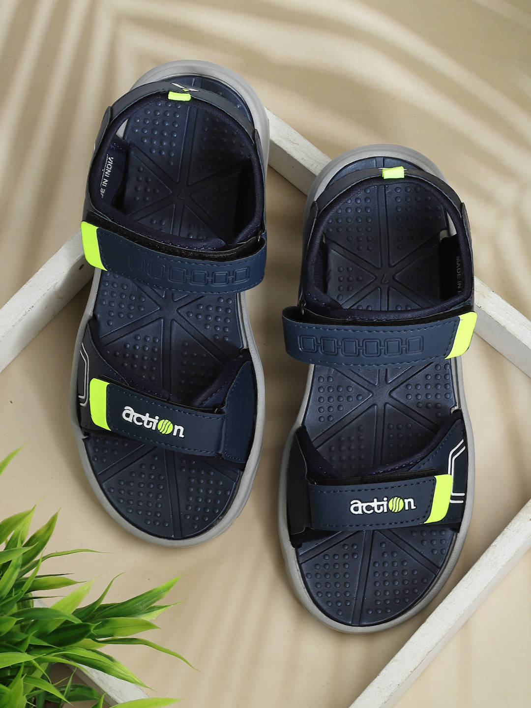     			Action - Navy Men's Sandals