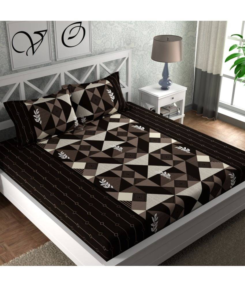 CG HOMES Microfiber 1 Double Bedsheet with 2 Pillow Covers ( Coffee Brown )     			CG HOMES Microfiber 1 Double Bedsheet with 2 Pillow Covers ( Coffee Brown )