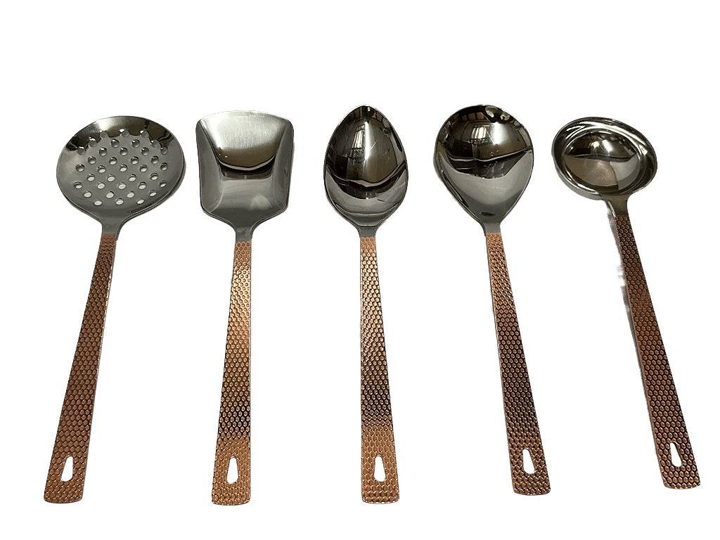     			Dynore - Copper Stainless Steel Serving Spoon ( Pack of 5 )