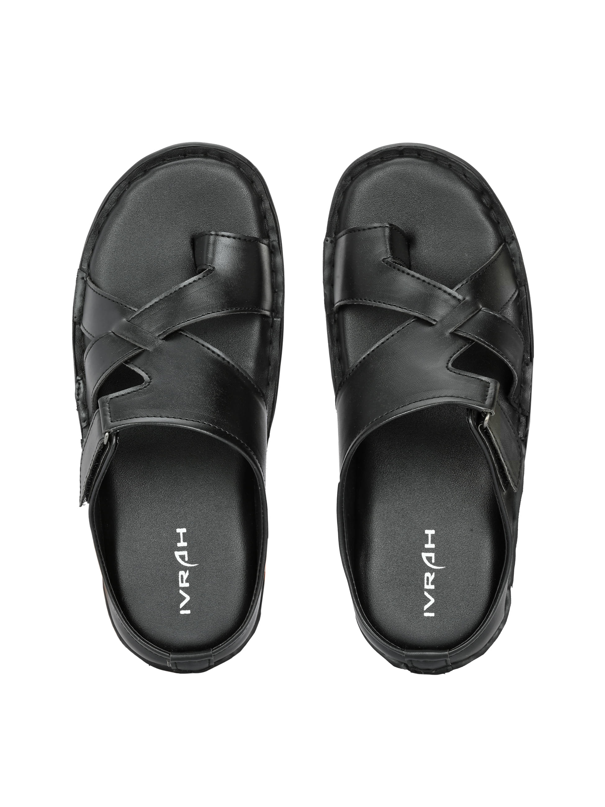     			IVRAH - Black Men's Thong Flip Flop