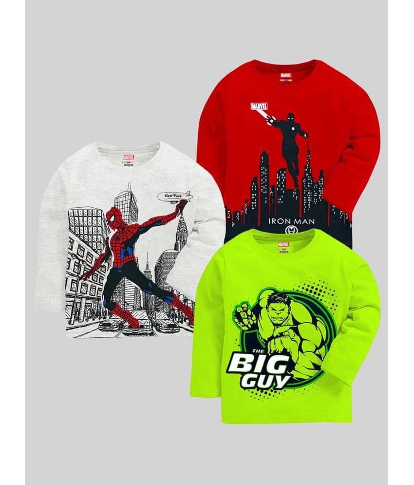     			Kuchipoo Pack of 3 Boys Cotton Blend T-Shirt ( Multicolor2 )