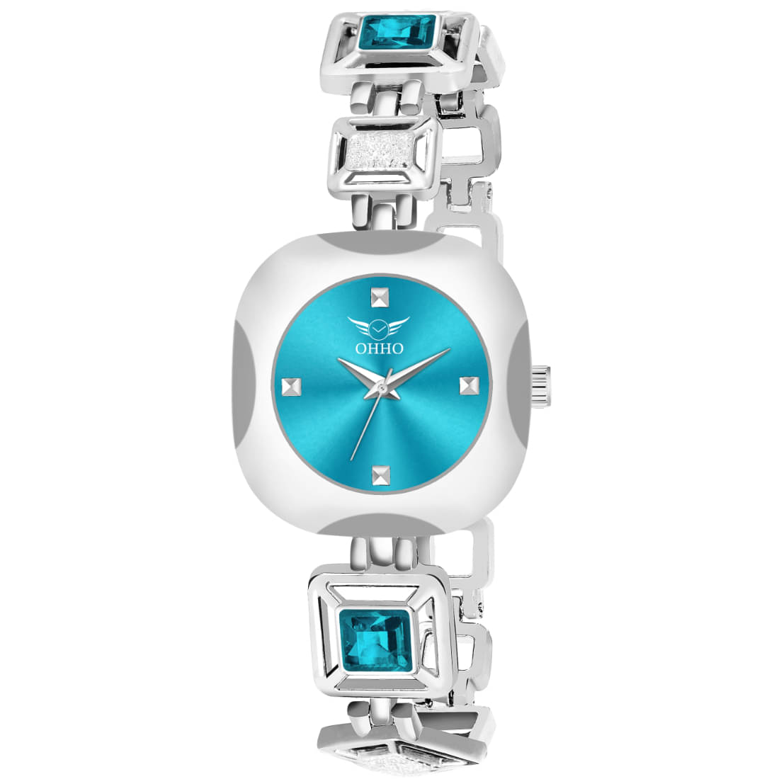     			OHHO - Silver Metal Analog Womens Watch