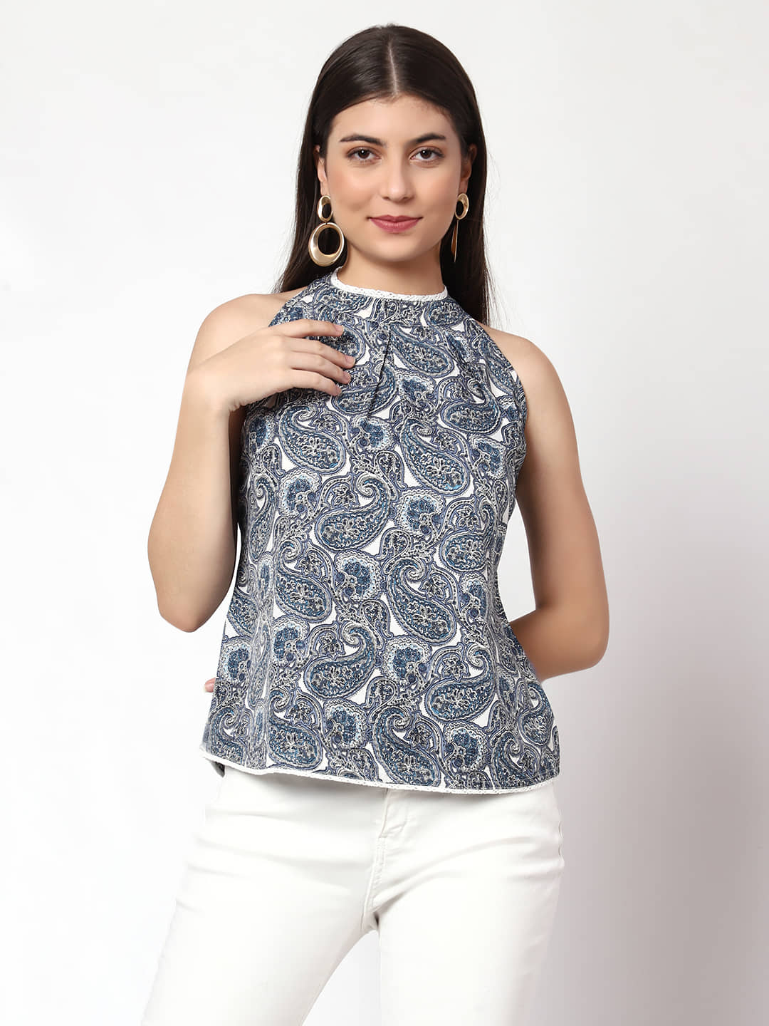 Prettify Women's Crepe Regular Top ( Multicolor )