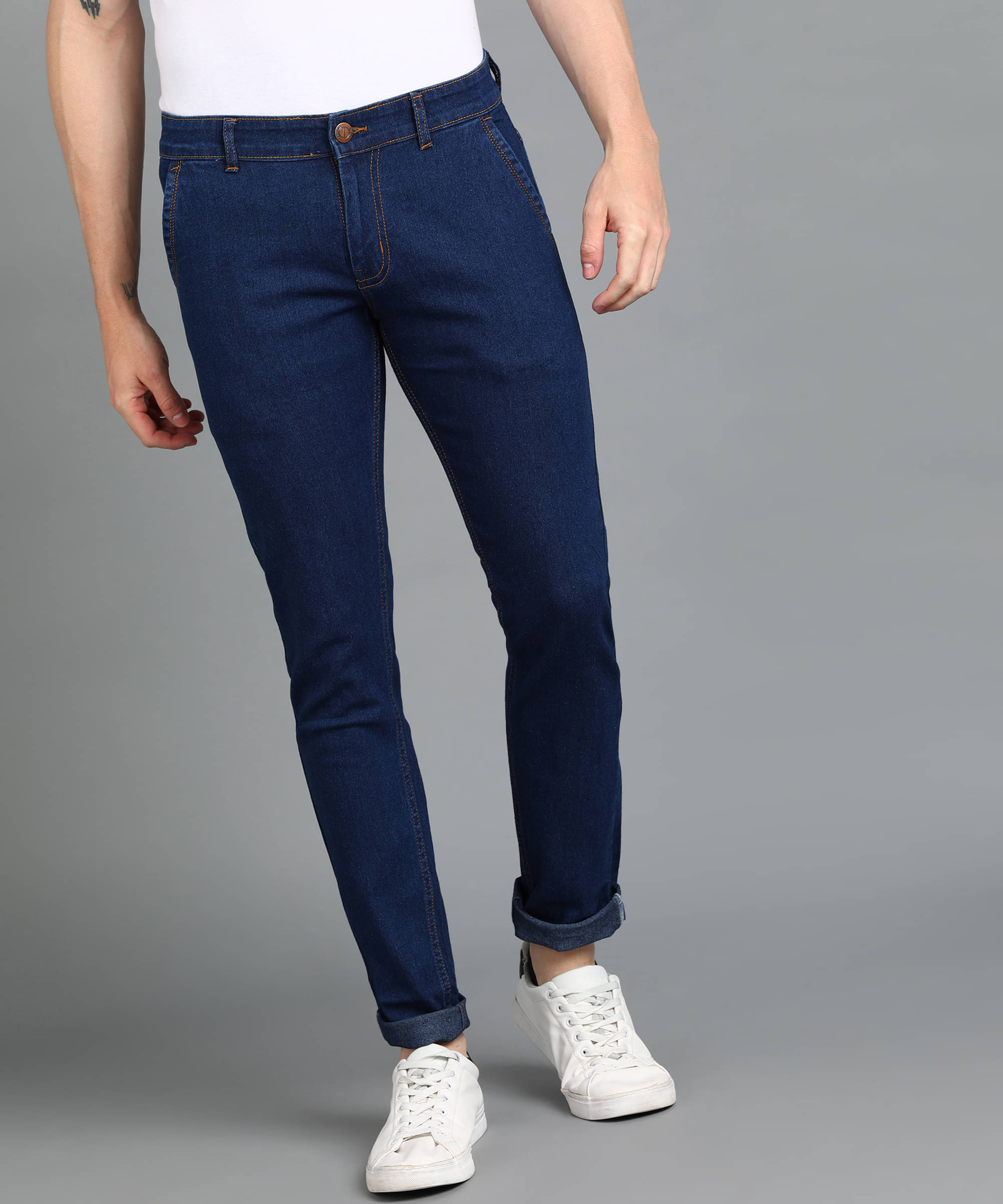 Supernova Inc. Slim Fit Washed Men's Jeans - Navy Blue ( Pack of 1 ) Supernova Inc. Slim Fit Washed Men's Jeans - Navy Blue ( Pack of 1 )