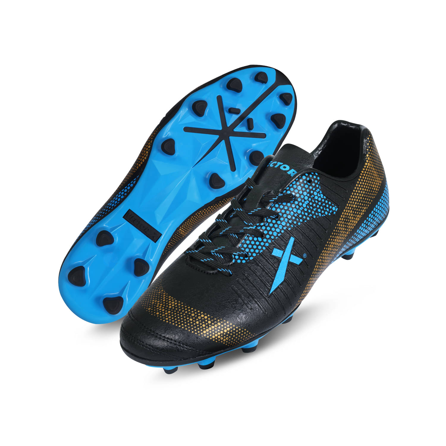 Vector X Dazzle X Black Gold Blue Football Shoes Vector X Dazzle X Black Gold Blue Football Shoes