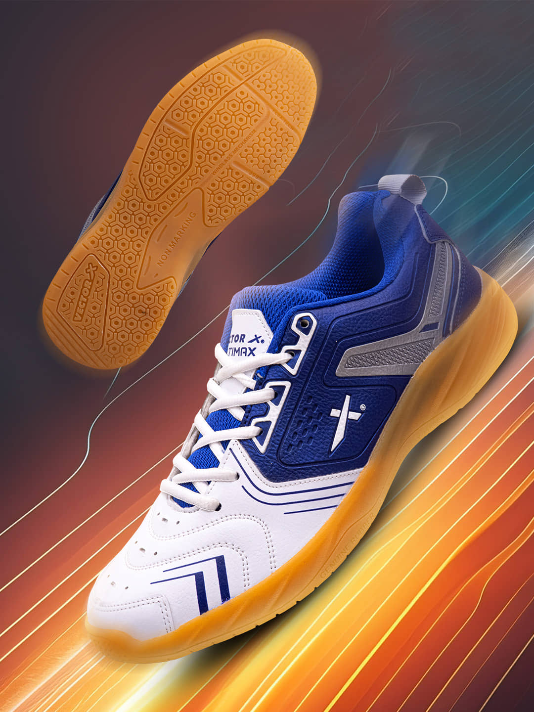 Vector X Ultimax Blue Non-Marking White Unisex - Sports Shoes | Buy online on ZillyBuy