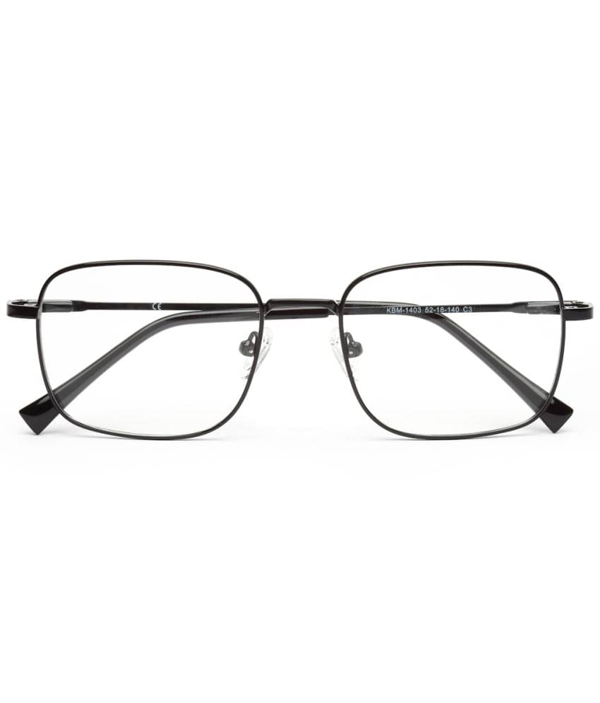     			YourSpex - Black Square Eyeglass Frame ( Pack of 1 )