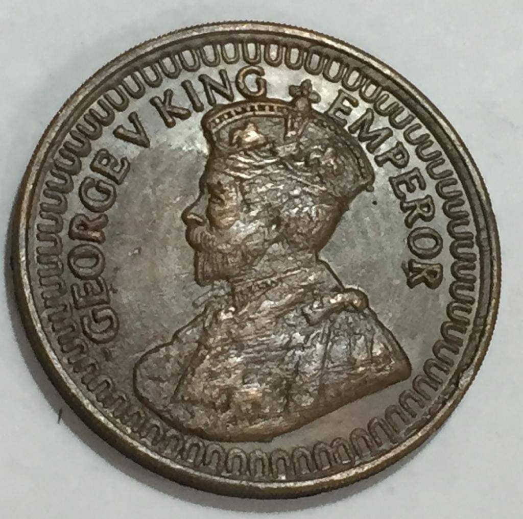 1818 One Anna weight 50g George V King Emperor Big Size Token     			1818 One Anna weight 50g George V King Emperor Big Size Token