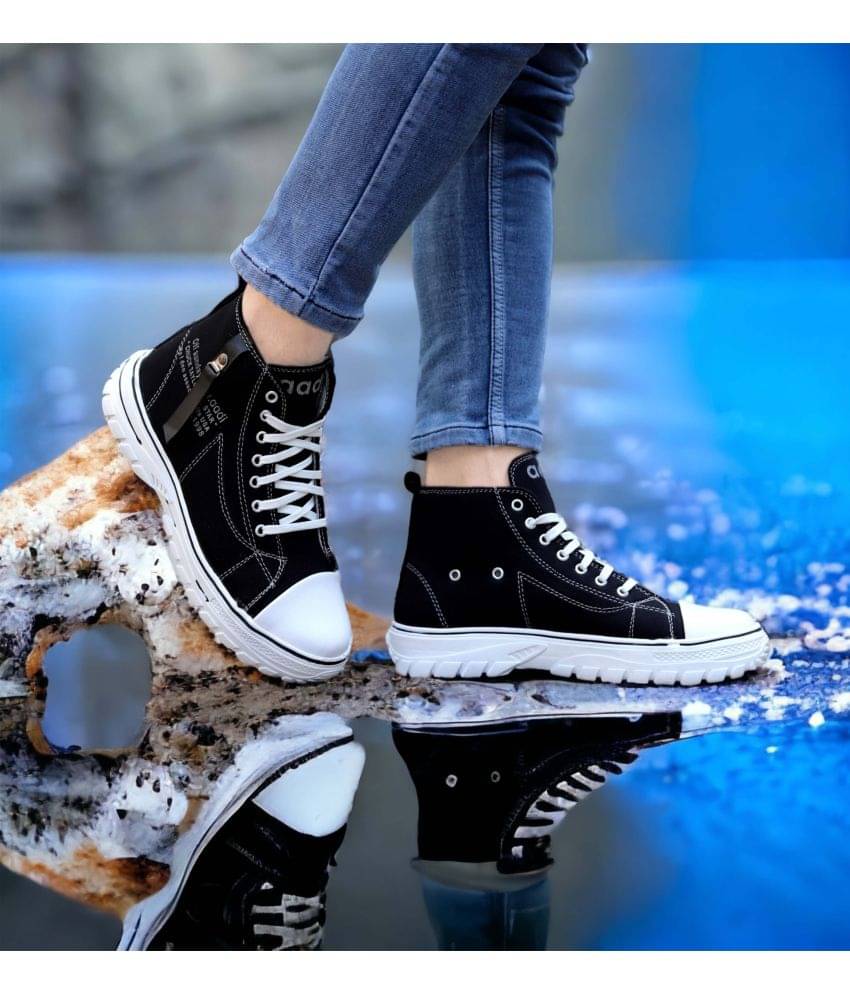     			Aadi Black Men's High Tops Shoes