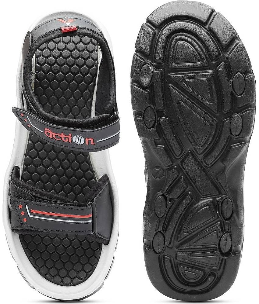 Action - Black Men's Floater Sandals