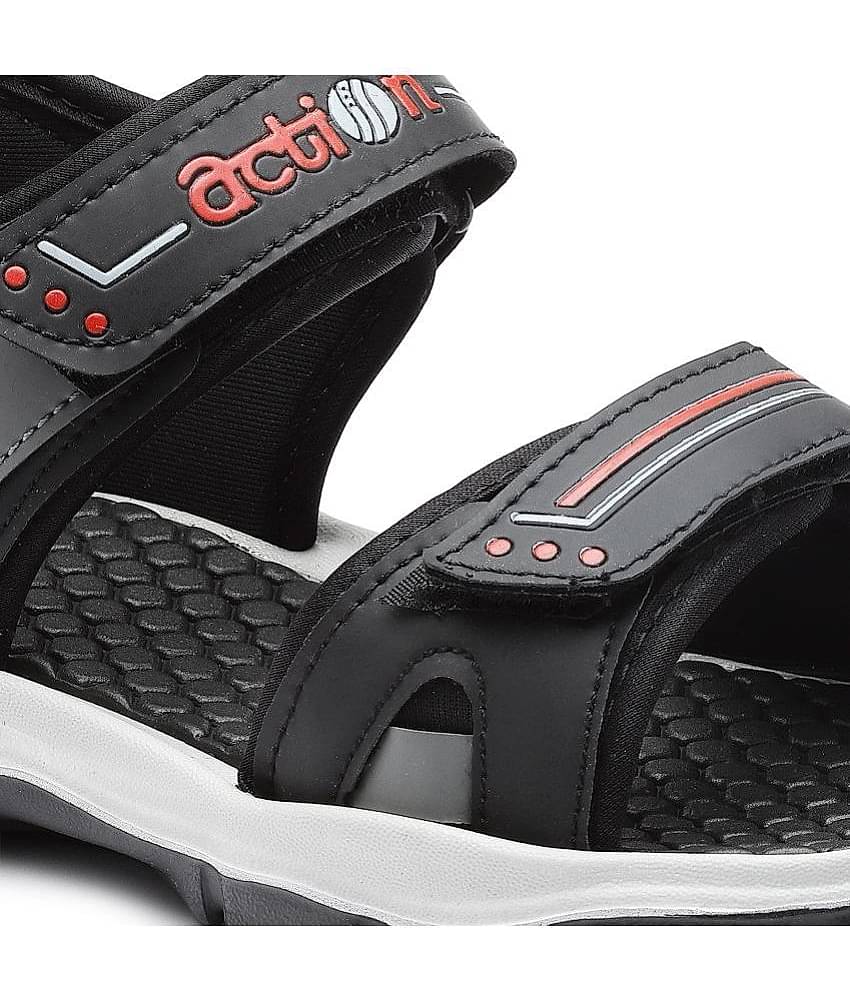 Action - Black Men's Floater Sandals