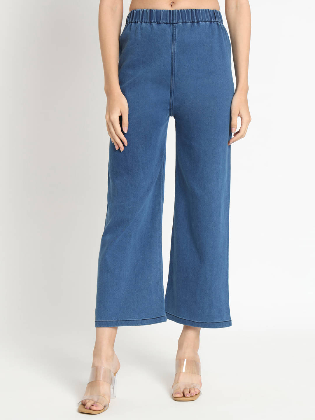     			AngelFab - Denim Regular Fit Blue Women's Jeggings ( Pack of 1 )
