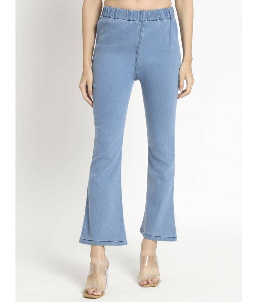     			AngelFab - Denim Regular Fit Light Blue Women's Jeggings ( Pack of 1 )