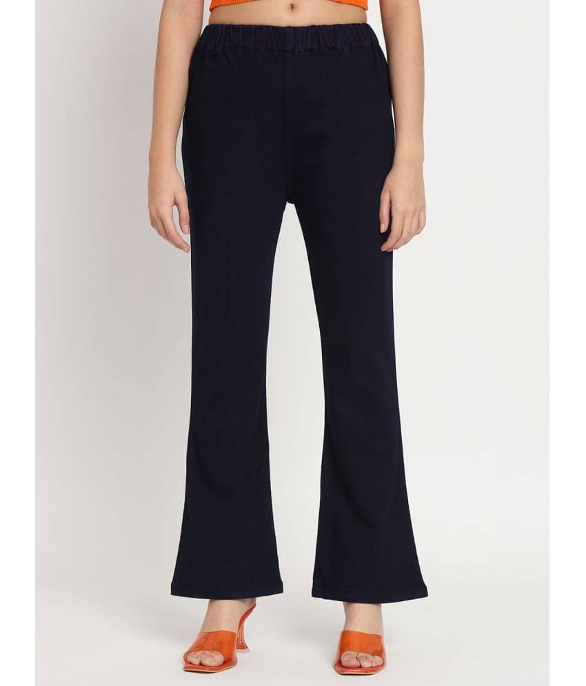     			AngelFab - Denim Regular Fit Navy Blue Women's Jeggings ( Pack of 1 )