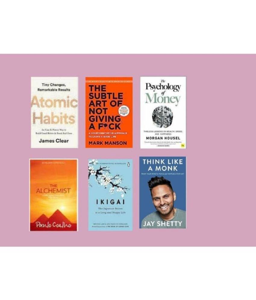     			Atomic Habits + The Subtle Art + The Psychology of Money + The Alchemist + Ikigai + Think Like A Monk