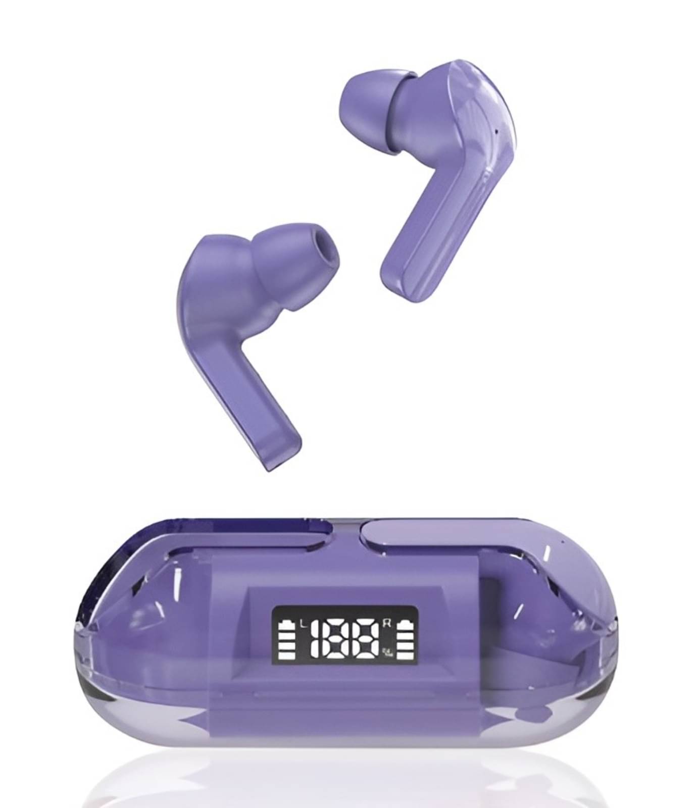 COREGENIX Slide DigitalDisplay Bluetooth True Wireless (TWS) In Ear 30 Hours Playback Low Latency IPX5(Splash & Sweat Proof) Purple COREGENIX Slide DigitalDisplay Bluetooth True Wireless (TWS) In Ear 30 Hours Playback Low Latency IPX5(Splash & Sweat Proof) Purple