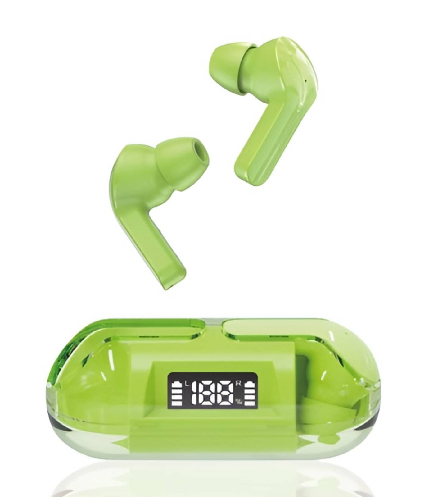 COREGENIX Slide Digitaldisplay Bluetooth True Wireless (TWS) In Ear 30 Hours Playback Low Latency IPX5(Splash & Sweat Proof) Green COREGENIX Slide Digitaldisplay Bluetooth True Wireless (TWS) In Ear 30 Hours Playback Low Latency IPX5(Splash & Sweat Proof) Green