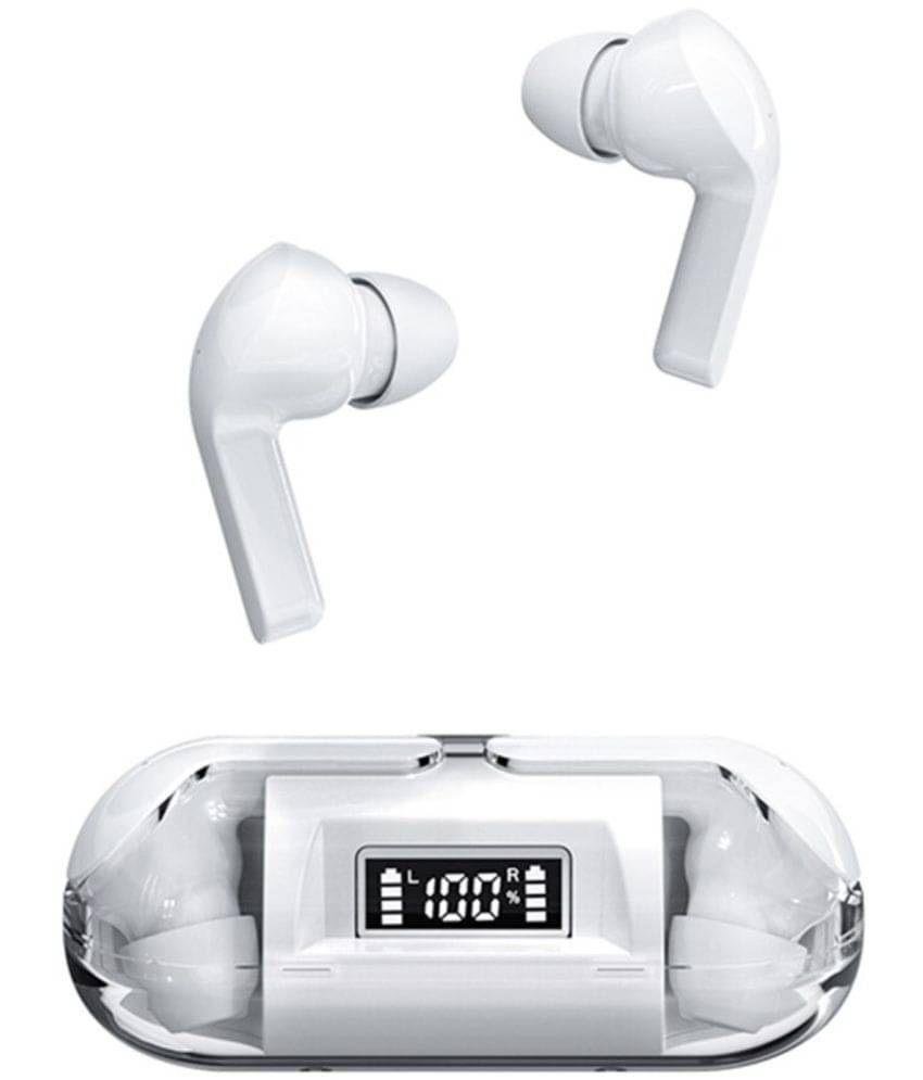 COREGENIX Slide with LED Bluetooth True Wireless (TWS) In Ear 30 Hours Playback Low Latency IPX4(Splash & Sweat Proof) White COREGENIX Slide with LED Bluetooth True Wireless (TWS) In Ear 30 Hours Playback Low Latency IPX4(Splash & Sweat Proof) White