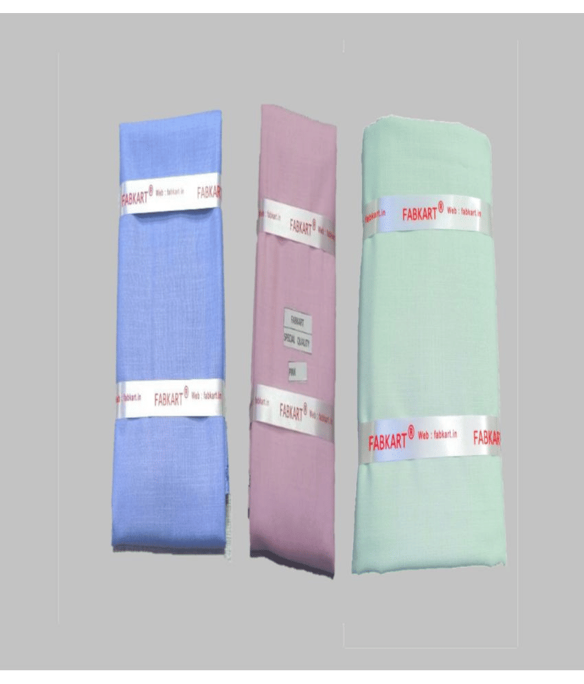     			Fabkart - Multicolor Polyester Blend Men's Unstitched Shirt Piece ( Pack of 1 )