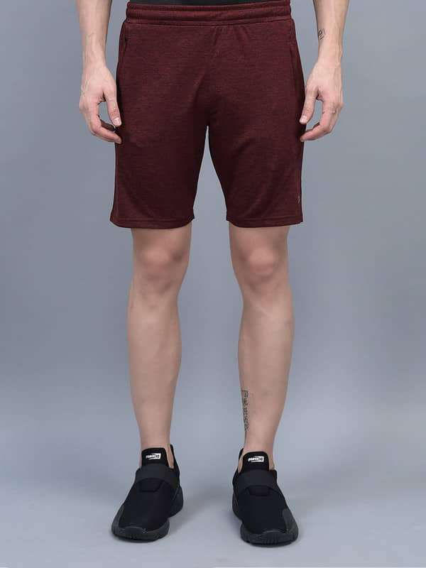 Force NXT - Maroon Cotton Blend Men's Shorts ( Pack of 1 ) - Shorts | Buy online on ZillyBuy