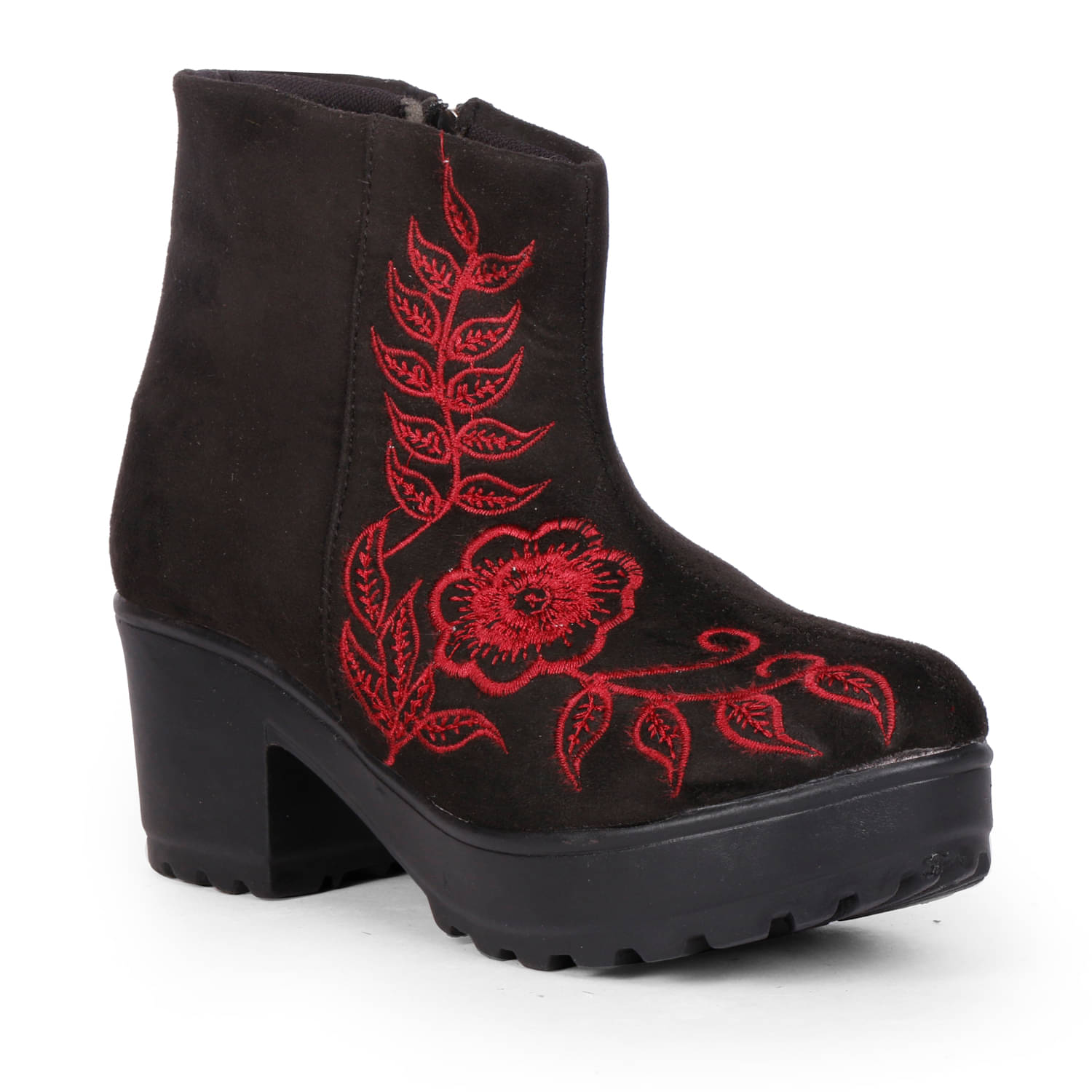    			Ishransh - Black Women's Ankle Length Boots