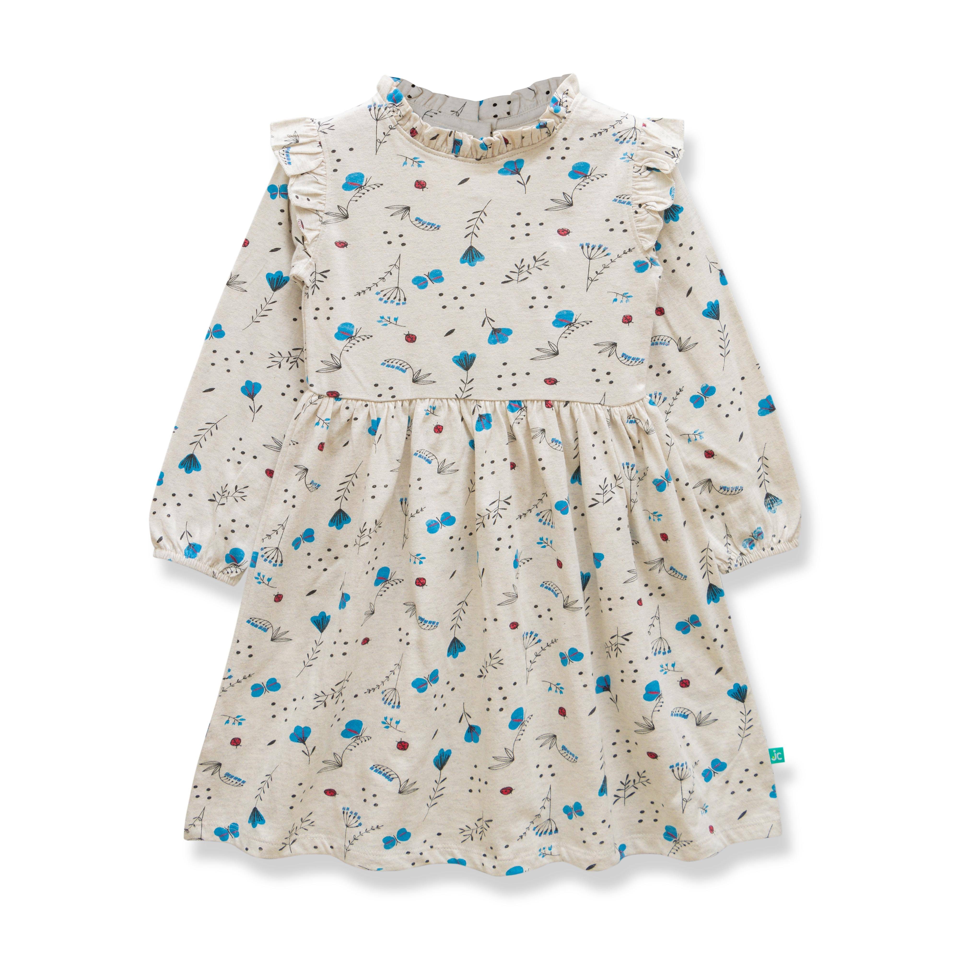     			Juscubs - Gray Cotton Girls Fit And Flare Dress ( Pack of 1 )