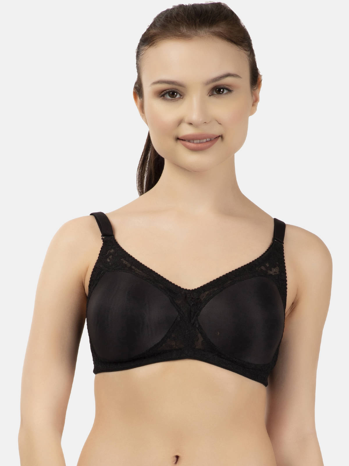 LACYLUXE Net Lightly Padded Women's Everyday Bra ( Black ) LACYLUXE Net Lightly Padded Women's Everyday Bra ( Black )