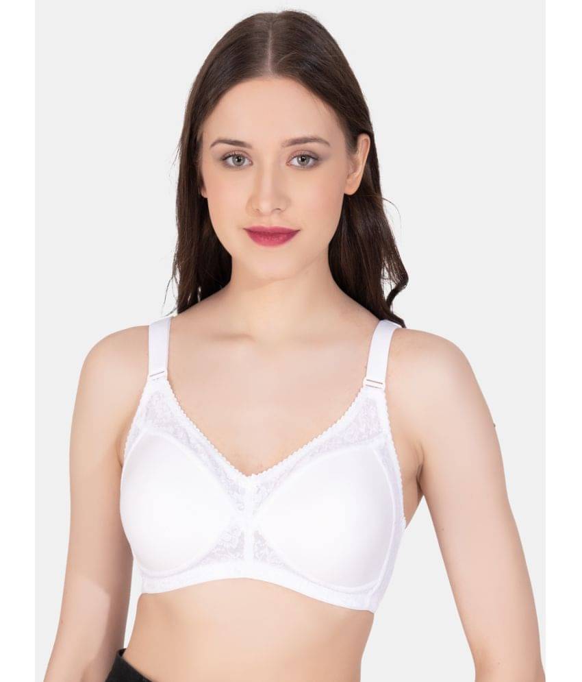     			LACYLUXE Net Lightly Padded Women's Everyday Bra ( White )