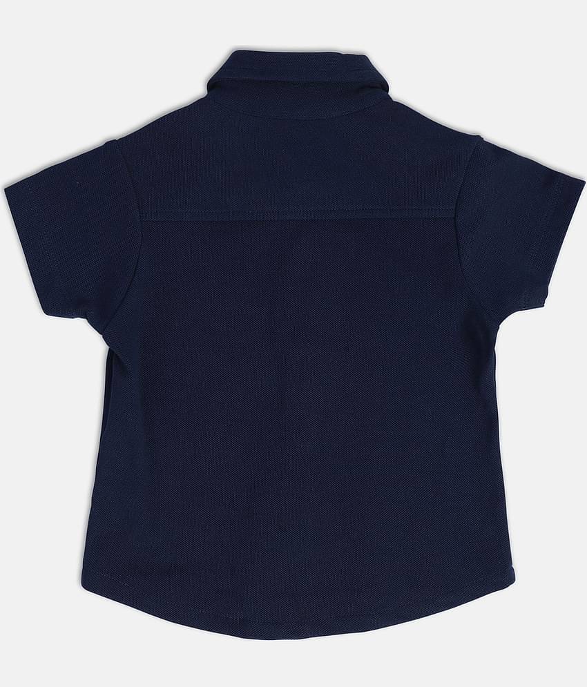 MINI KLUB Pack of 1 Baby Boys Cotton Shirt ( Blue )