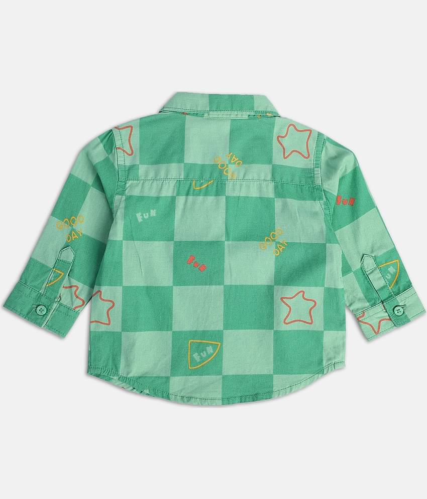 MINI KLUB Pack of 1 Baby Boys Cotton Shirt ( Green )