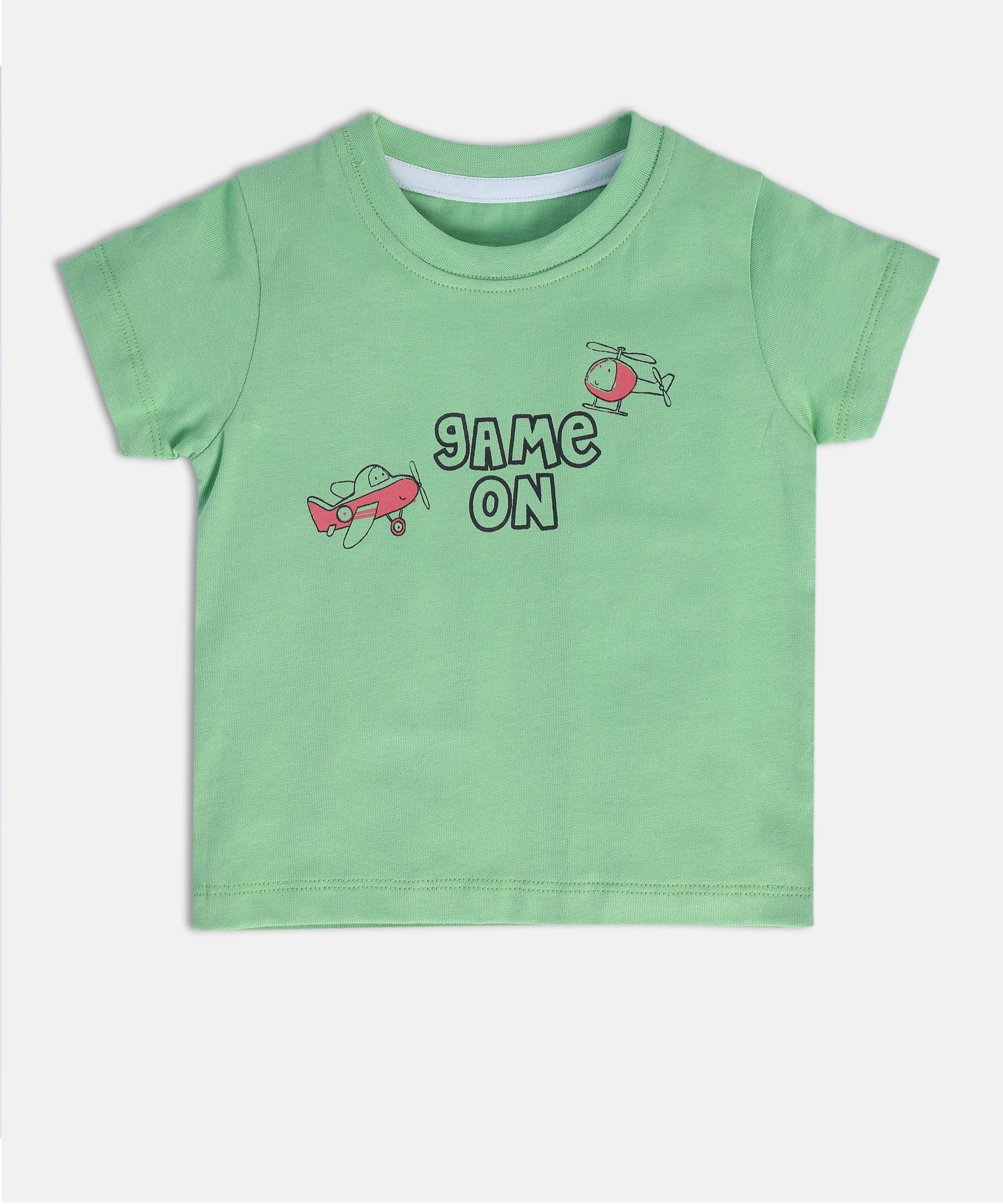     			MINI KLUB Pack of 1 Baby Boys Cotton T-Shirt ( Green )