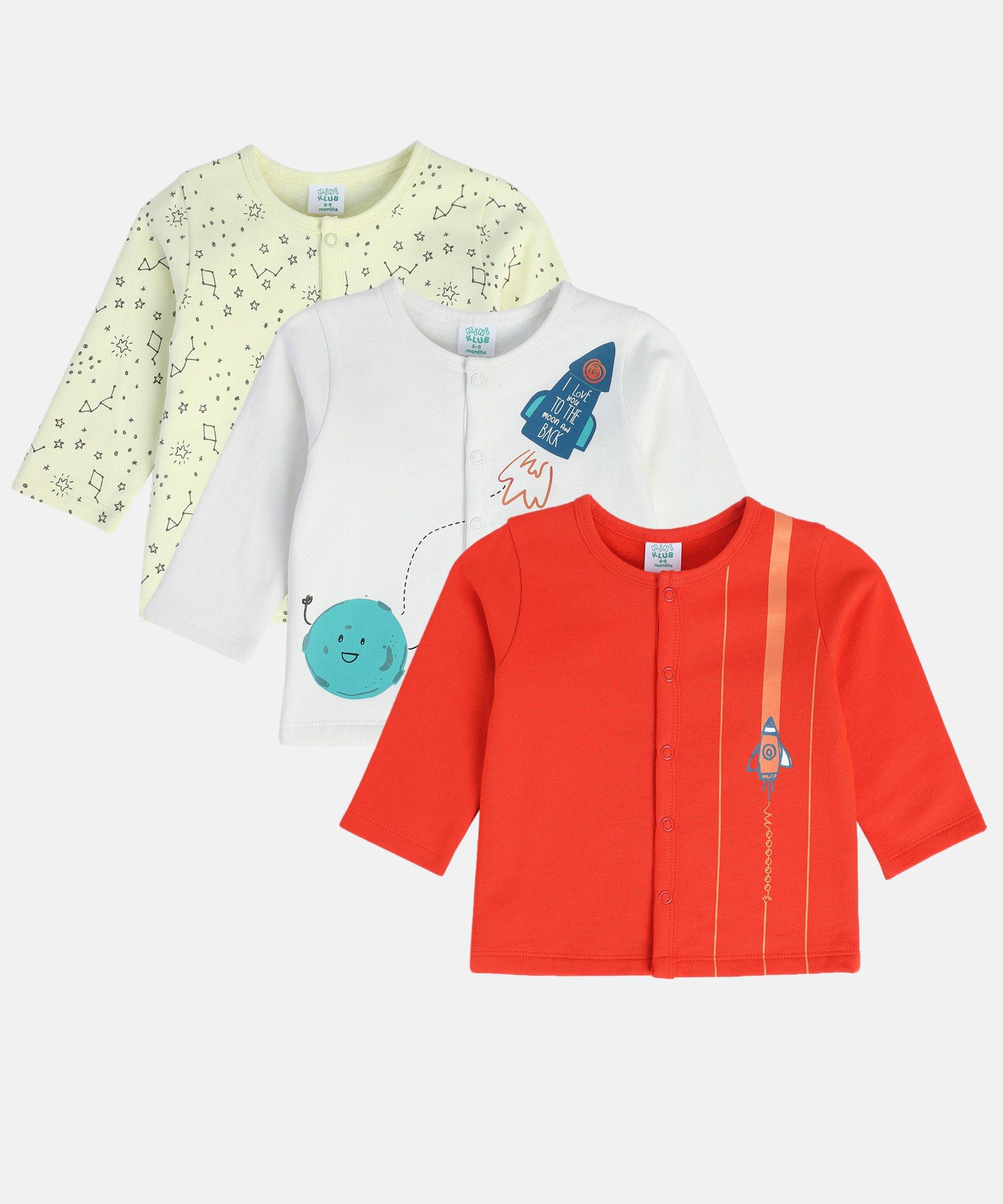     			MINI KLUB Pack of 1 Baby Boys Cotton Top ( Multi )
