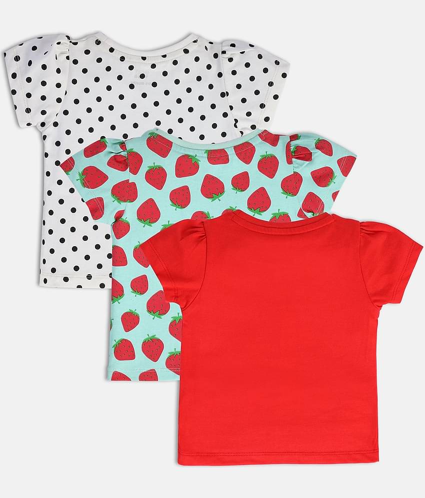 MINI KLUB Pack of 1 Baby Girls Cotton Top ( Multi )