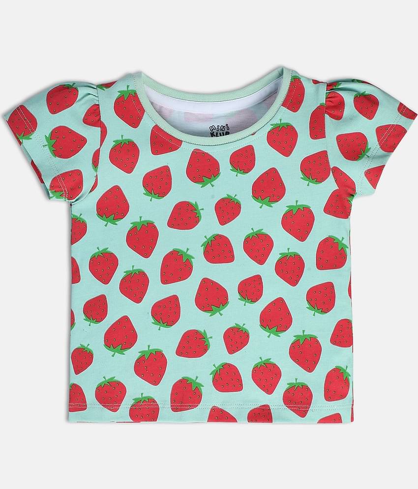 MINI KLUB Pack of 1 Baby Girls Cotton Top ( Multi )