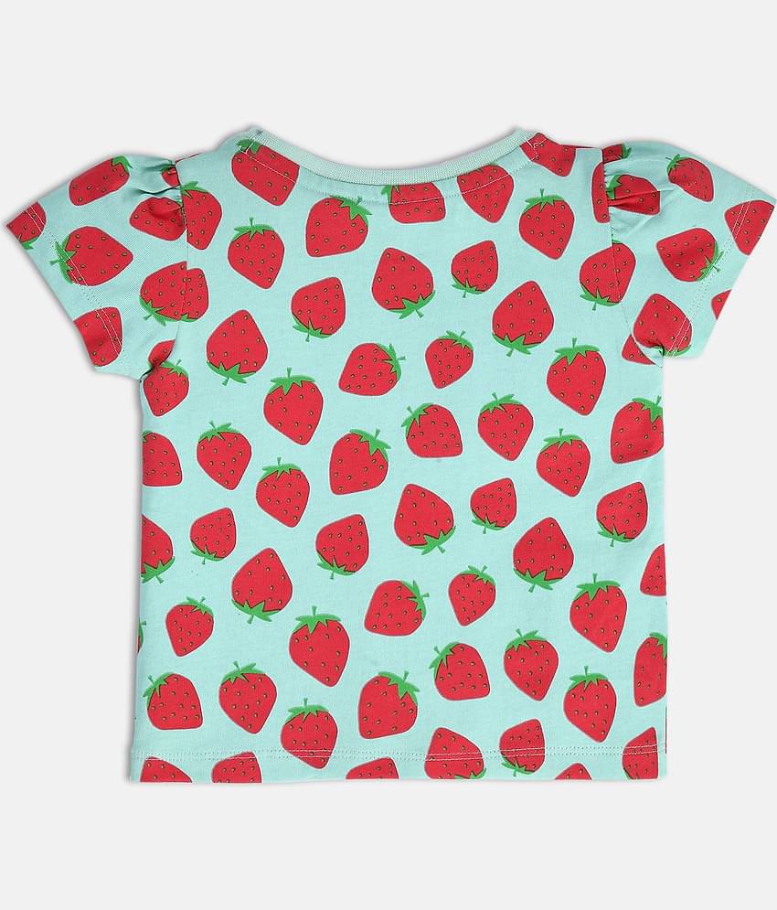 MINI KLUB Pack of 1 Baby Girls Cotton Top ( Multi )