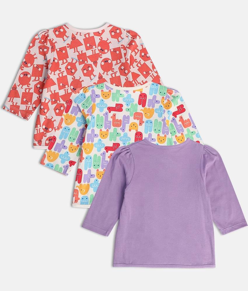 MINI KLUB Pack of 1 Baby Girls Cotton Top ( Multi )