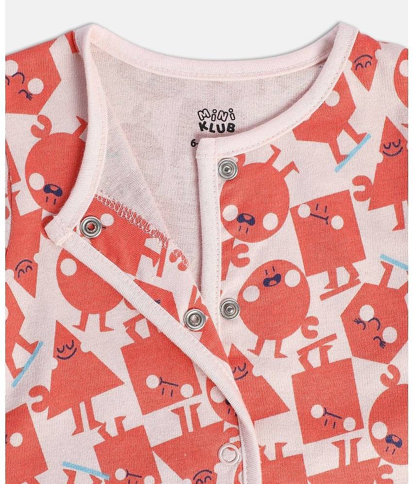 MINI KLUB Pack of 1 Baby Girls Cotton Top ( Multi )